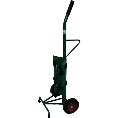 UCT Series Cart, Holds 1 Cylinder, 7-1/2 in dia, 6 in Semi-Pneumatic Wheels